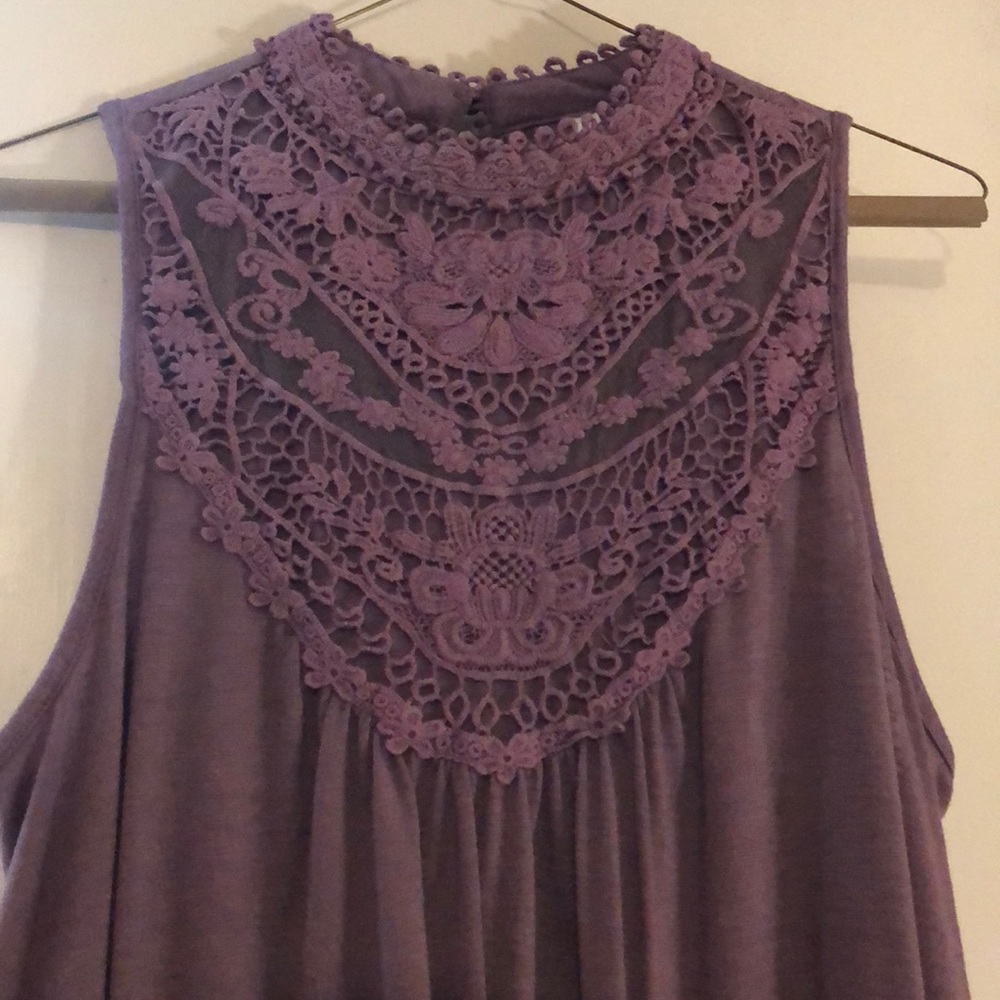 Women's Sleeveless Lace Knit Tank - Xhilaration